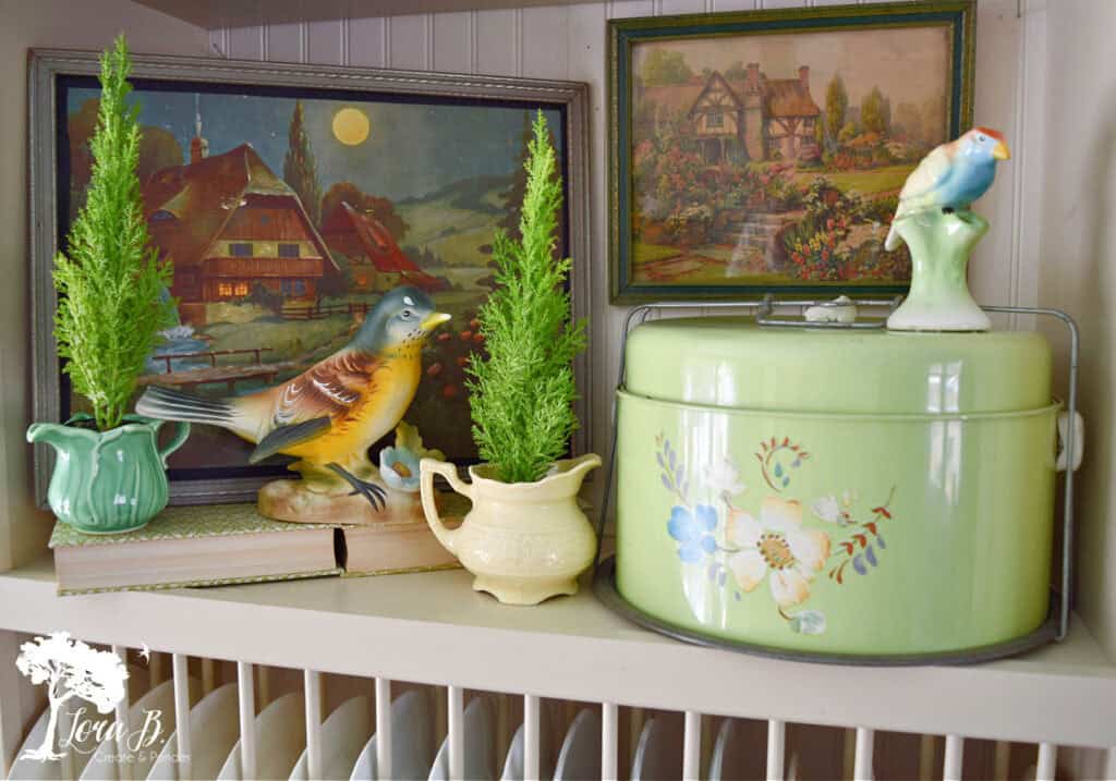 Vintage Spring decorating with cottage style