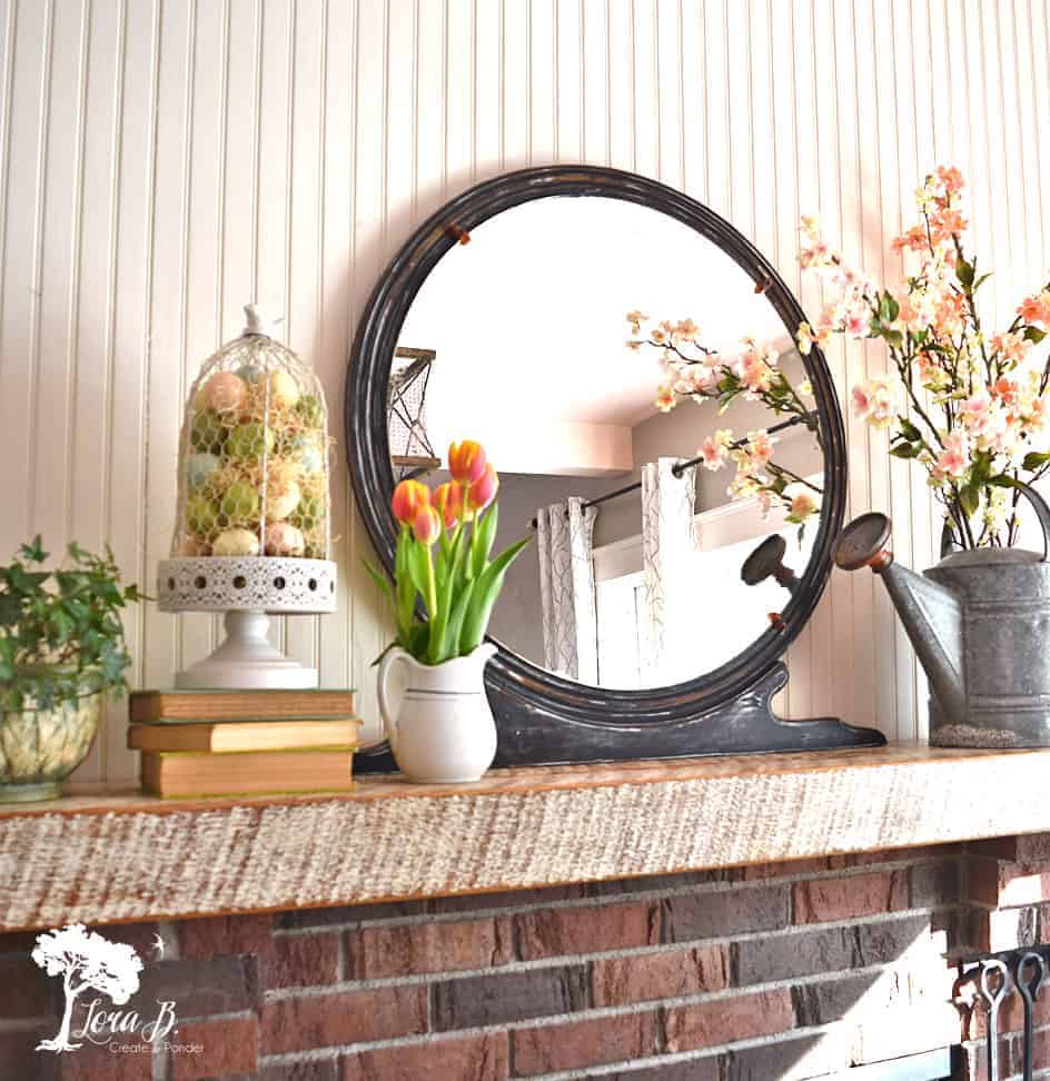 spring mantel decor ideas