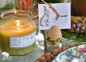 Easter bunny placecard