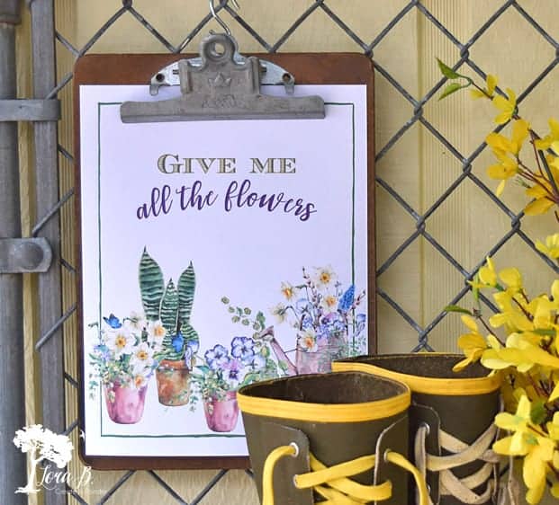 free Spring printable Lora B