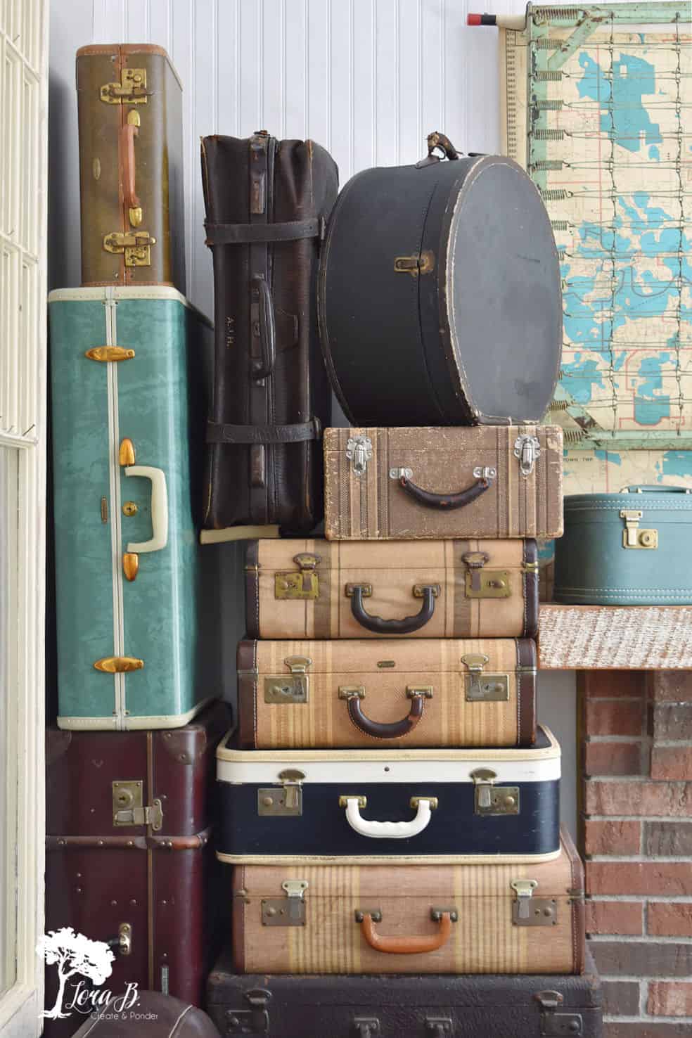 9 Fun Ways to Decorate with Vintage Suitcases