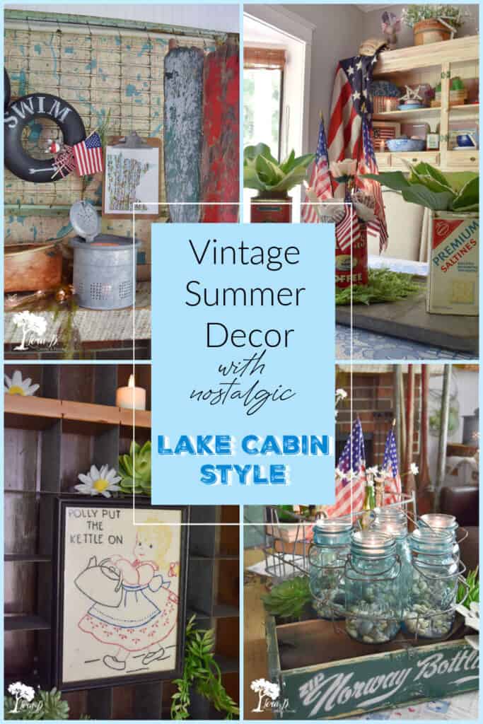 Vintage Summer Decor pin collage