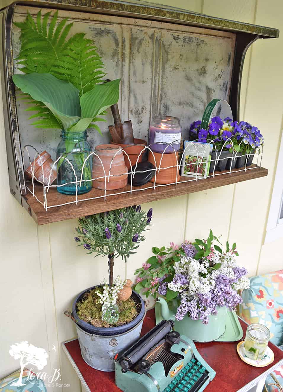 Decorating the Summer Porch with Refreshed Vintage Finds