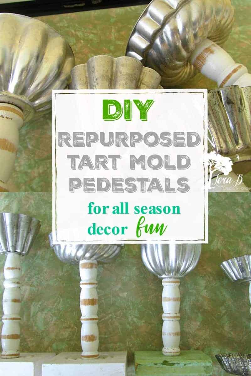 Repurposed Tart Mold Pedestals