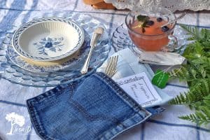blue and white tea party