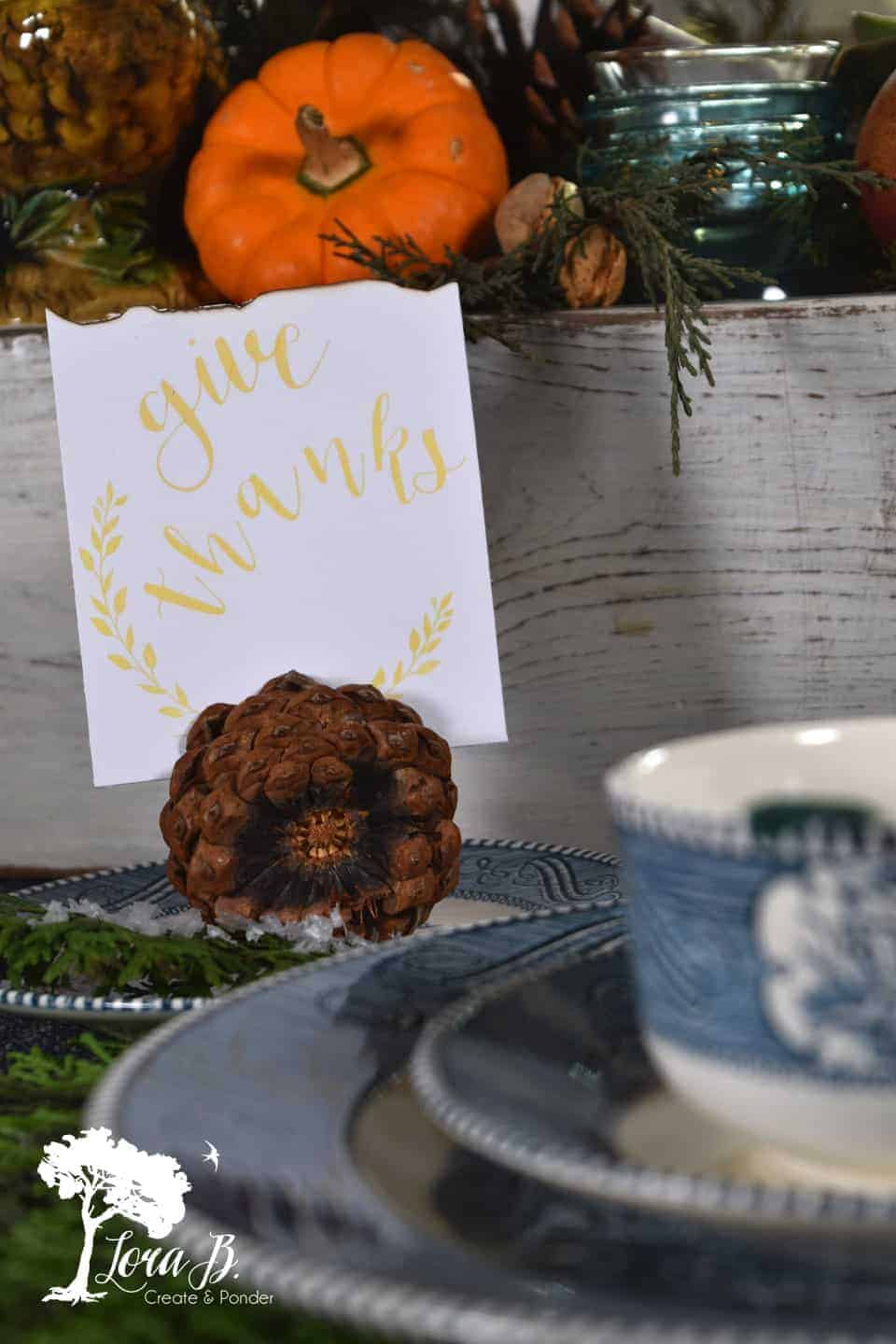 Vintage Thanksgiving Table