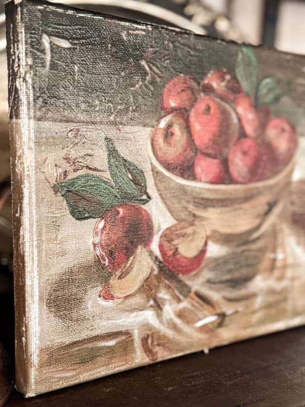 Apple canvas art