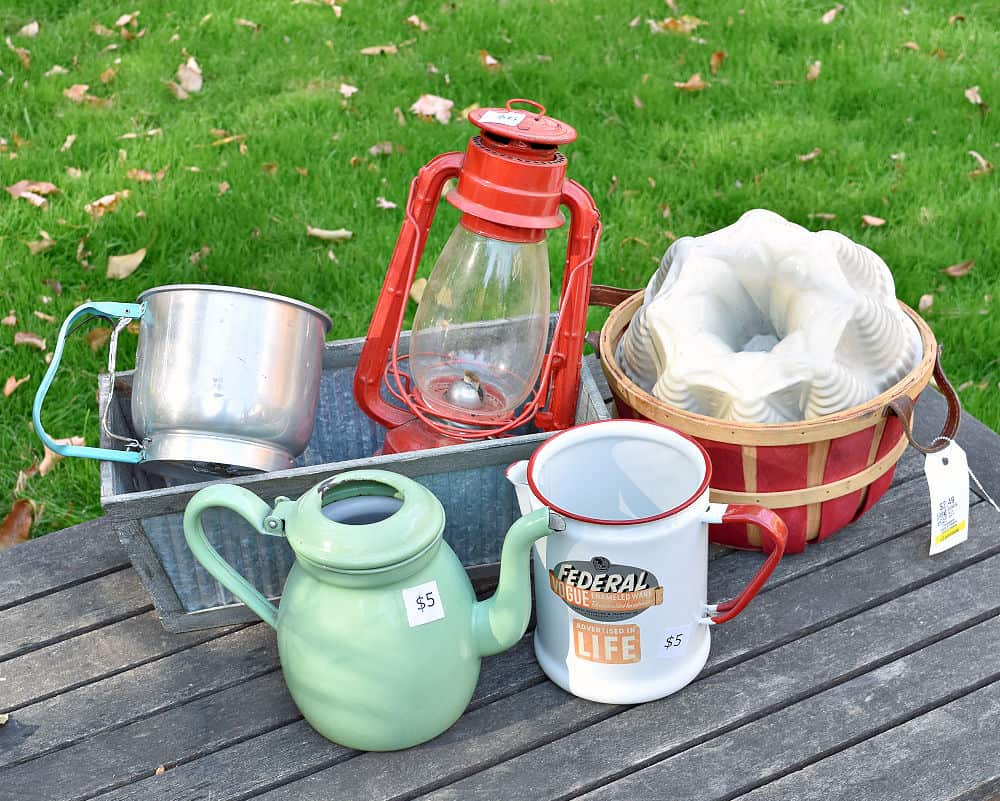 Vintage Christmas colored thrifted finds