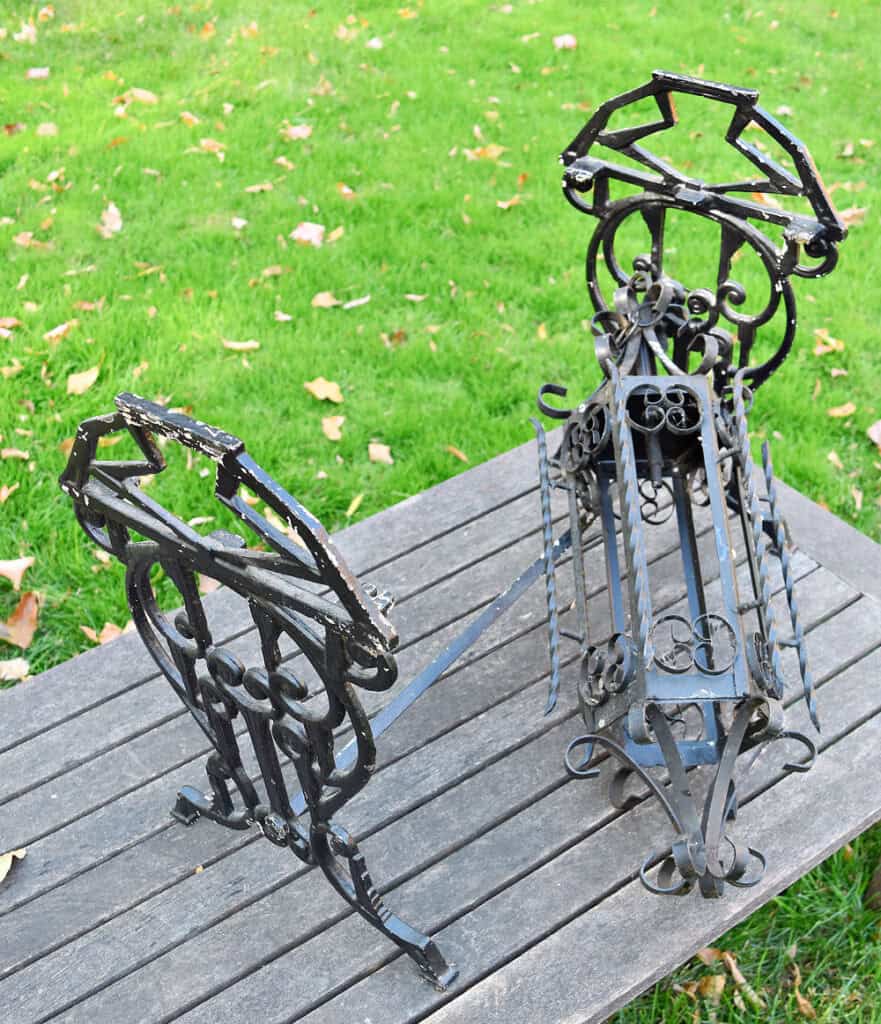 Black iron decor thrifted finds.