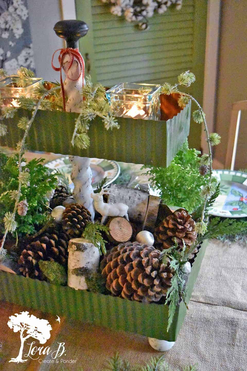 DIY Upcycled Centerpiece Tray for Winter – Sustain My Craft Habit