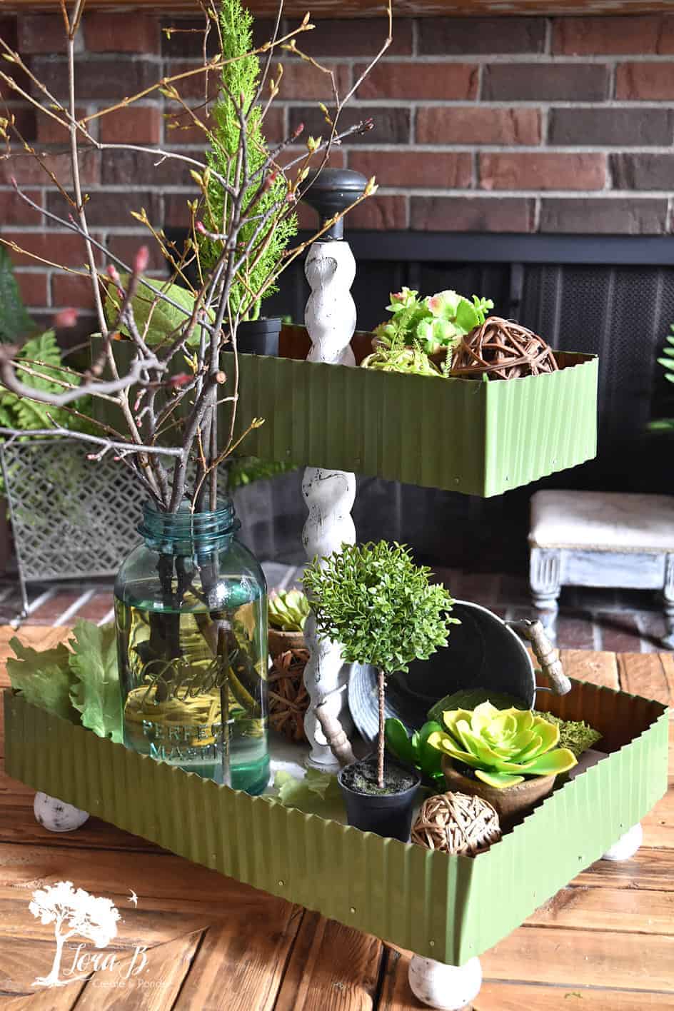 DIY tiered tray