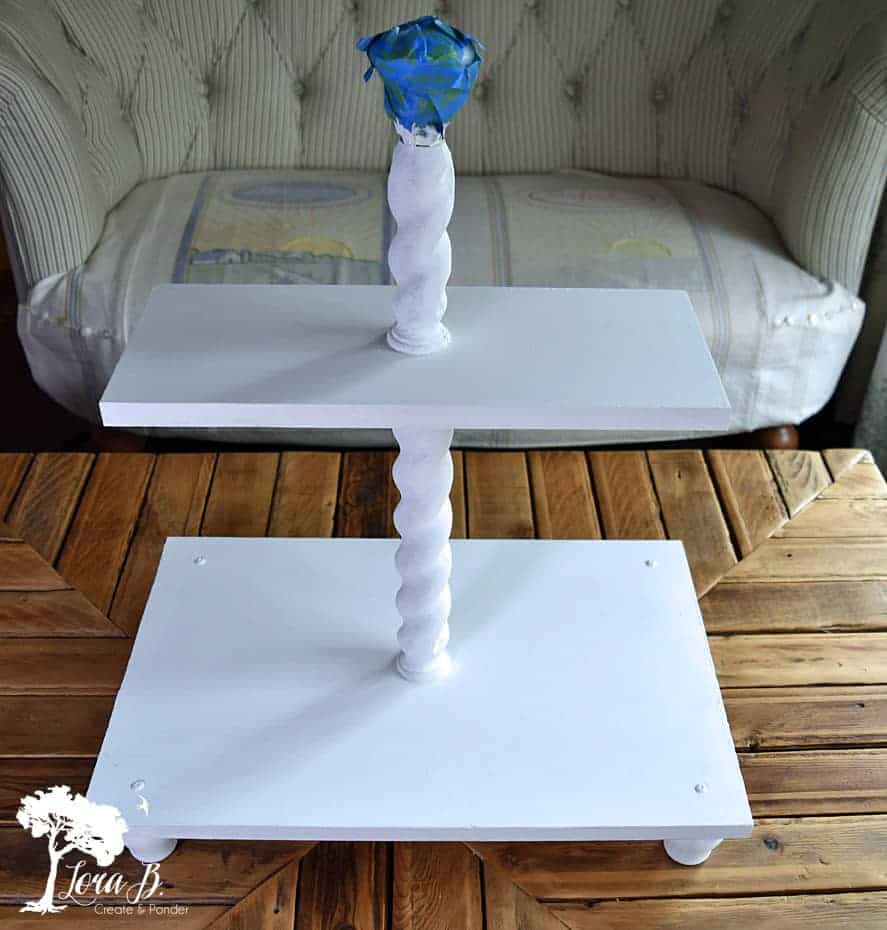 DIY a Junk Styled Tiered Tray