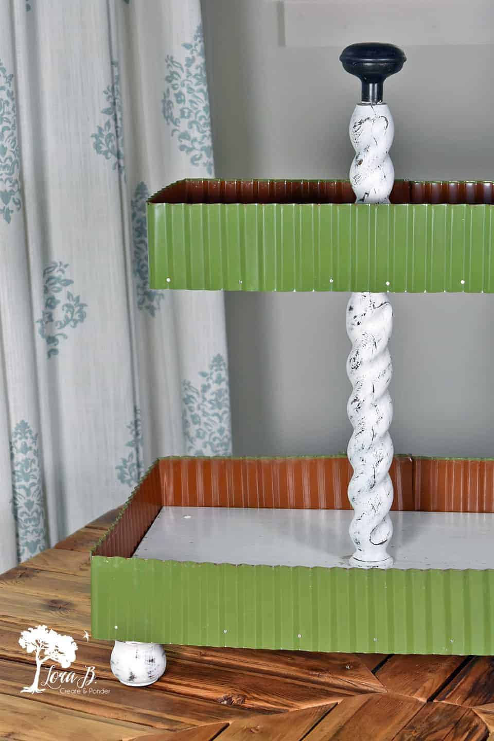 DIY a Junk Styled Tiered Tray