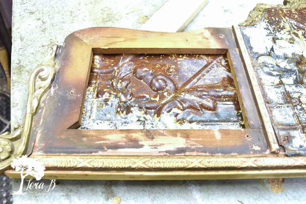 old mirror frame repurpose