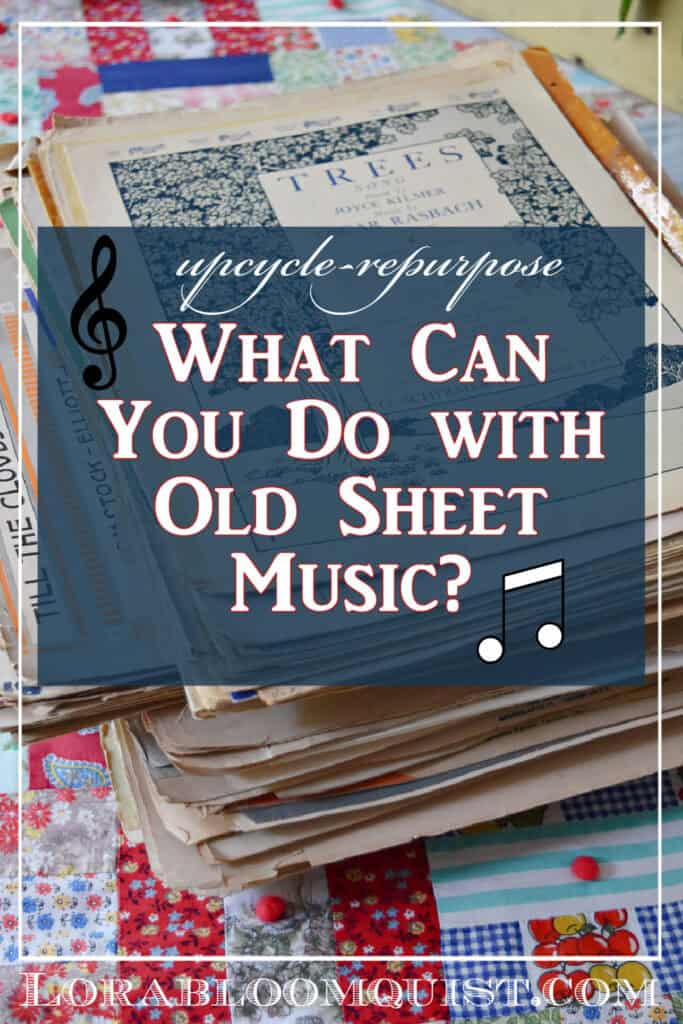 Stack of vintage sheet music.