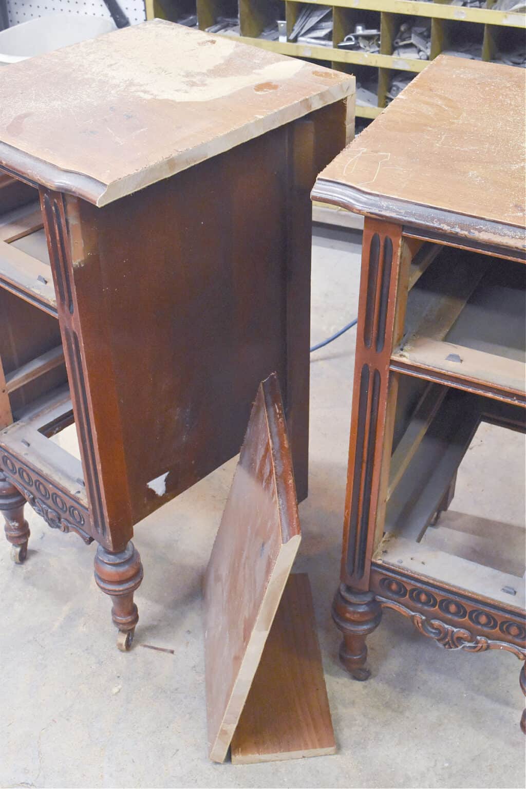 How to Repurpose a Vintage Vanity into Beautiful Side Tables Lora BloomquistCreate & Ponder