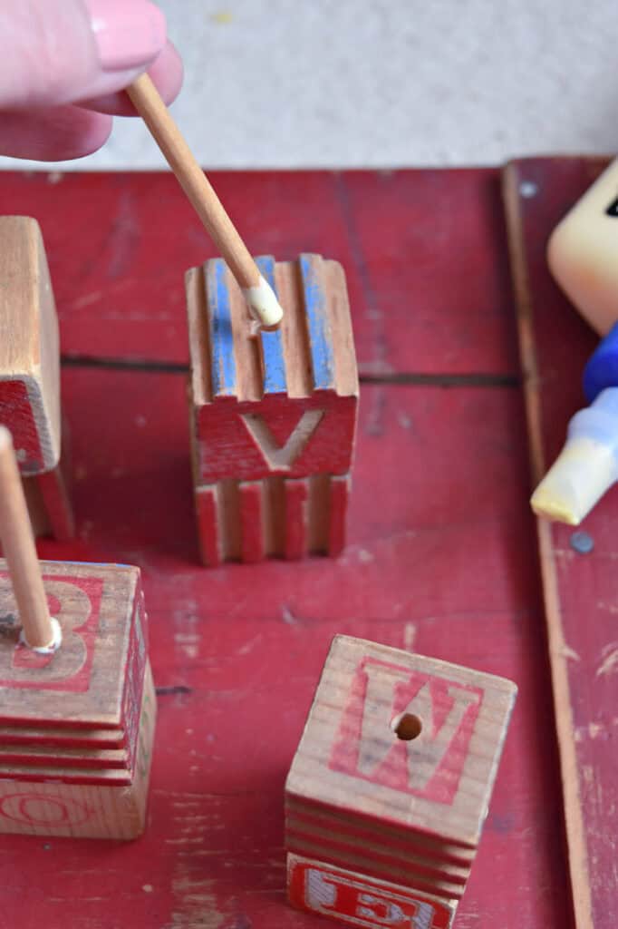Crafting DIY Valentines decorations with upcycled vintage.