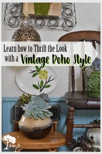 How to Decorate to Thrift the Look, Vintage Boho Style