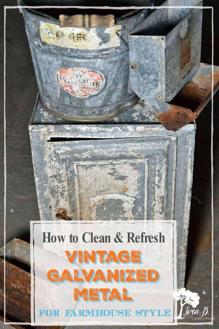 How To Clean Galvanized Metal and Revive the Vintage Patina - Lora ...