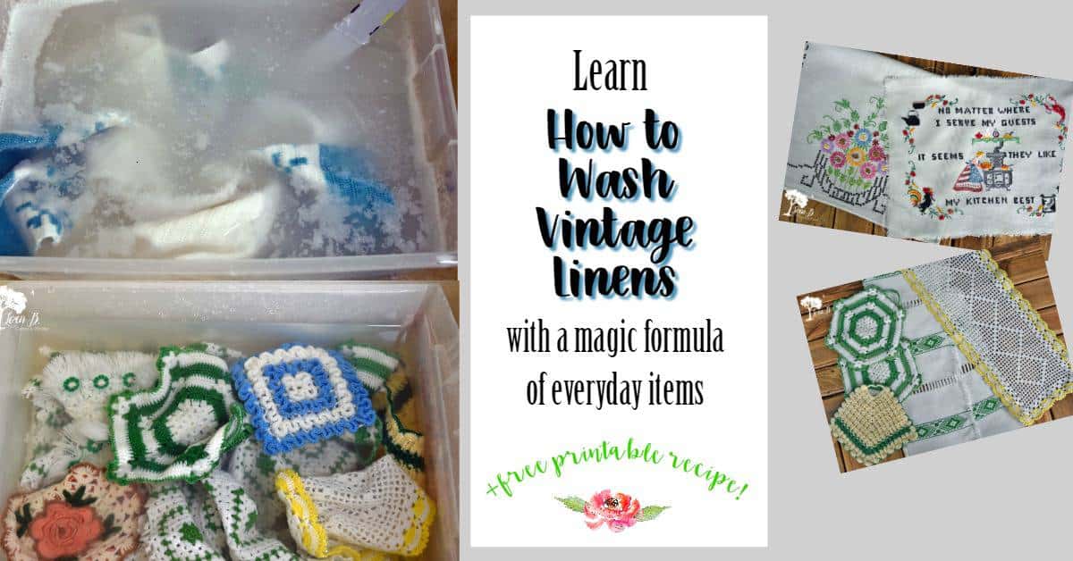 How to Wash Vintage Linens Lora BloomquistCreate & Ponder