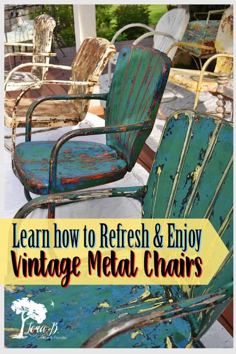 Vintage Metal Lawn Chairs Lora Bloomquist Create Ponder   Vintage Metal Lawn Chairs 1 