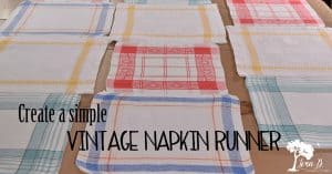 Vintage Napkin Runner