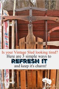 how to refresh a vintage sled