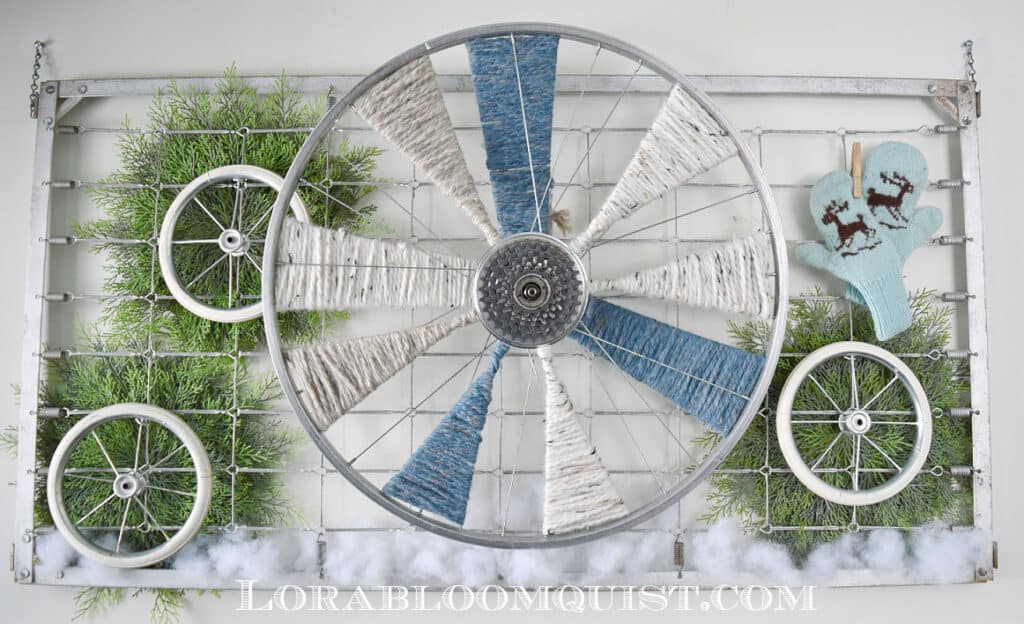 bike wheel decoration