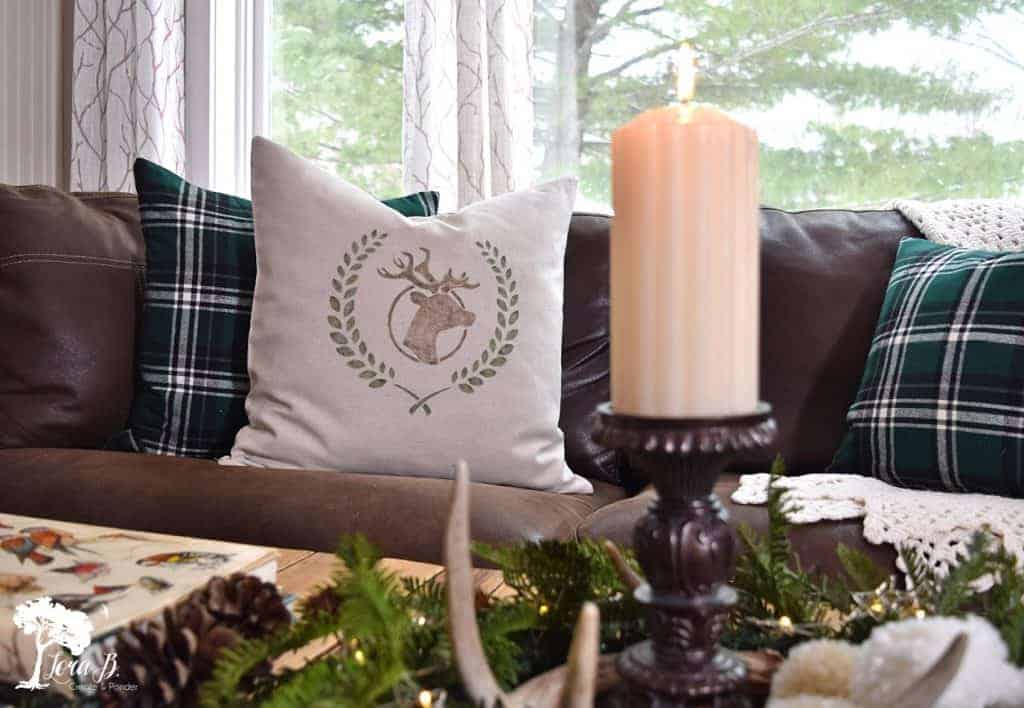 How to Decorate to Thrift the Look, Winter Cabin Style - Lora