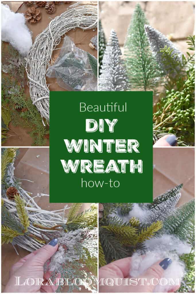 Bottle brush tree wreath how to