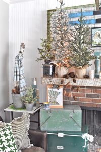 Winter Mantel decor