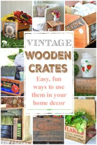 vintage wooden crates