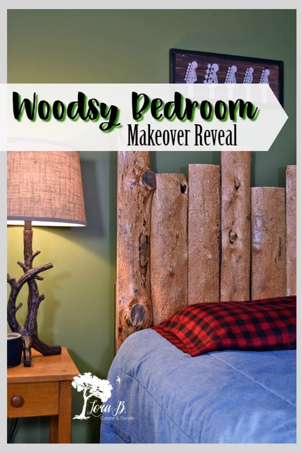 Woodsy Bedroom Makeover Reveal