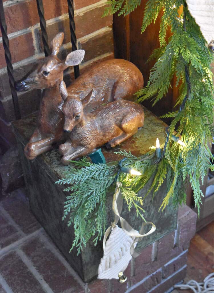 Thrifted deer figurine