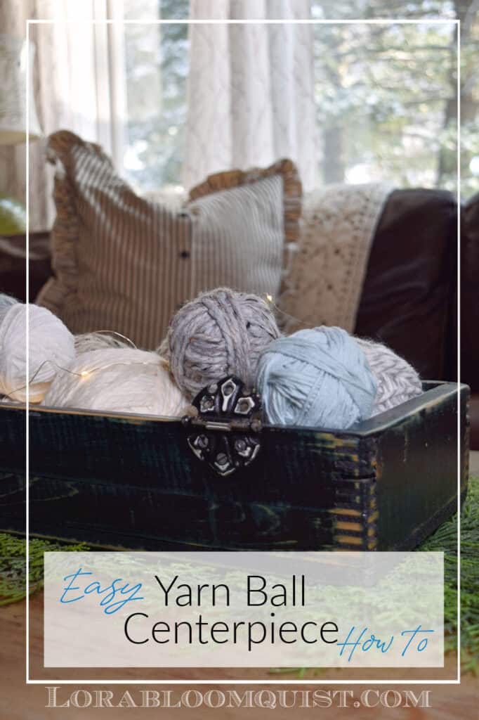 yarn ball centerpiece