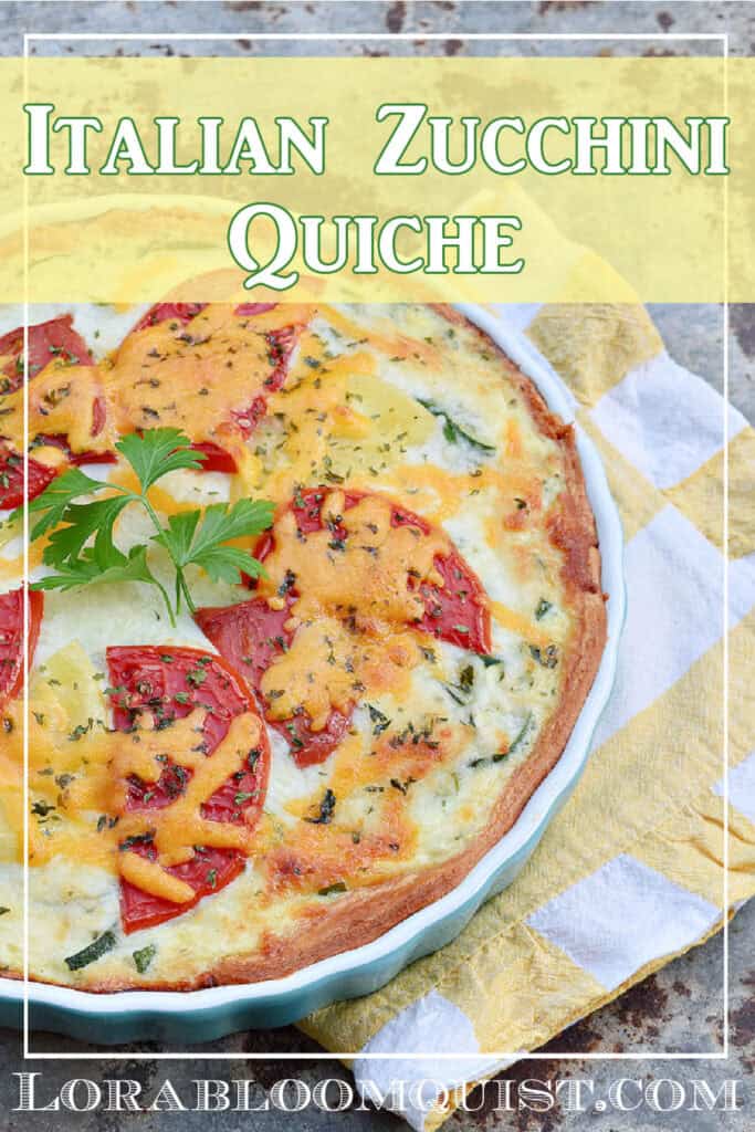 Italian Zucchini Quiche pin.
