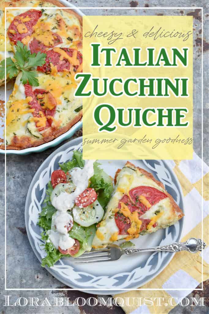 Italian Zucchini Quiche pin.