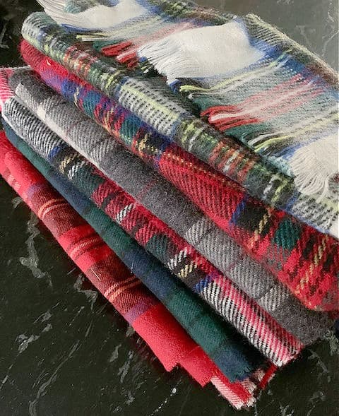 plaid scarves